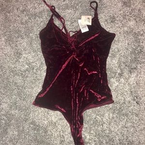 NWT RED VELVET BODYSUIT